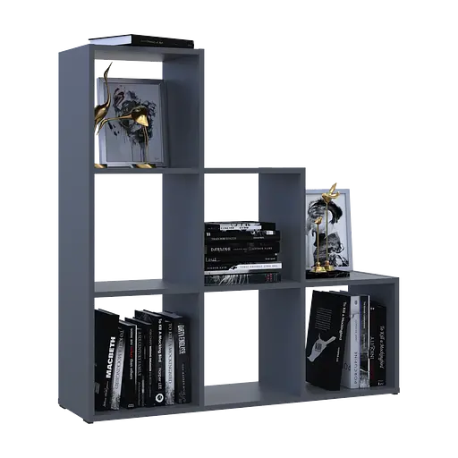 Стеллаж Doros Степь 3х3 Графит открытый 102.6х28.8х106.1 (41516162) - фото 5