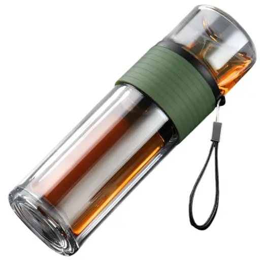 Портативный чайный инфузер, 238 мл - Зеленый