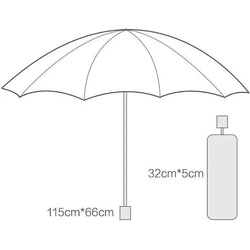Зонтик RunMi 90 Points All-round черный - фото 4