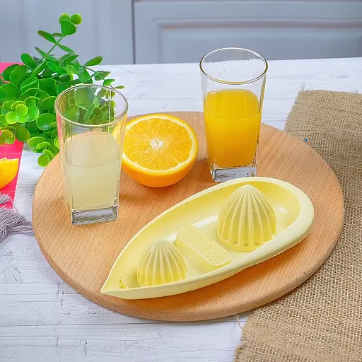 Соковыжималка ручная для цитрусовых и терка для овощей, Kitchette Желтый 82628 - фото 3