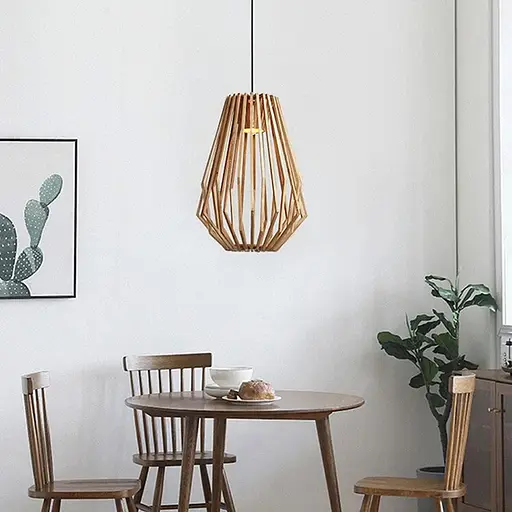 Деревʼяний підвісний світильник Line.F MJ 72/1 - фото 1