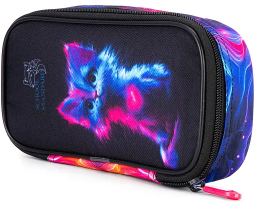 Пенал шкільний для дівчинки з Котиком м'який School Standard (PSS-134) - фото 3