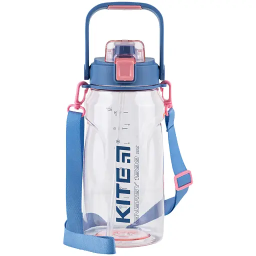 Пляшечка для води Kite 1.5 л рожева з блакитним (K24-1202-2)