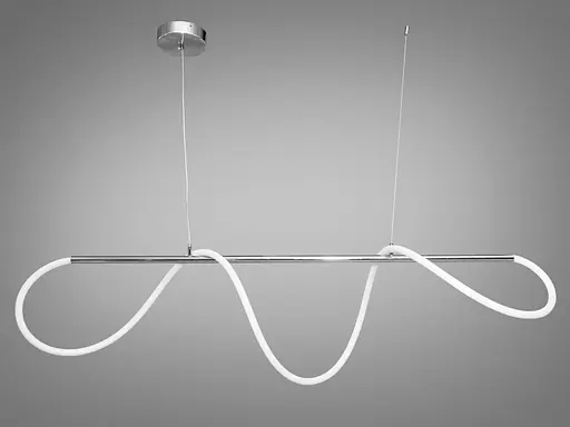 Лаконічна, приваблива, модна світлодіодна люстра шланг на планці, поту. - фото 4