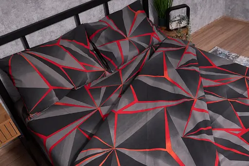 Комплект постельного белья Moon&Star Бязь Gold Люкс Geometry King Size 220x240 наволочки 2х40х60 - фото 4