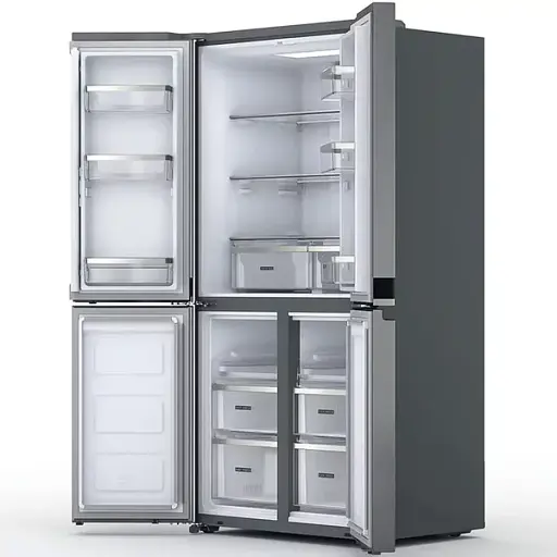 Холодильник Whirlpool многодверный 187.4x90.9х69.8 холод. отд. 384 л мороз. отд. 207 л 4дв. А++ NF инв. дисплей нерж - фото 4
