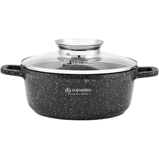Кастрюля Edenberg EB-8112 с гранитным покрытием и крышкой 3.7 л 22 см - фото 1
