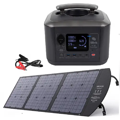 Зарядна станція Altek AL 600 PowerEdge 600W 537,6Wh + сонячна панель ALT-120 мілітарі - фото 7