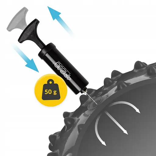 М'яч для пілатесу, йоги, реабілітації 4FIZJO 20 см (масажний) Black (P-5905973402330) - фото 4