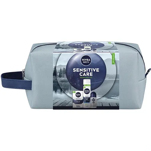 Набір чоловічий Nivea Men Sensitive Care з косметичкою