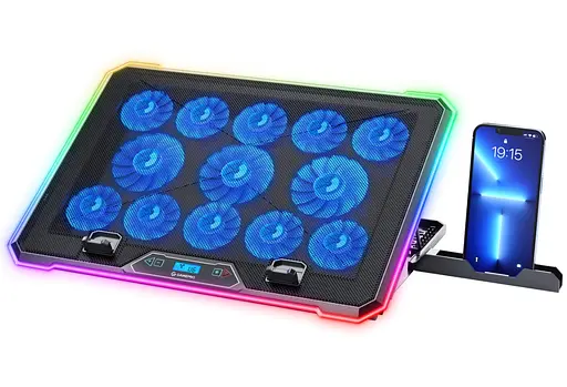 Охолоджувальна підставка для ноутбука до 17,3 дюйма GamePro GPCP-1090 13xfans - фото 1