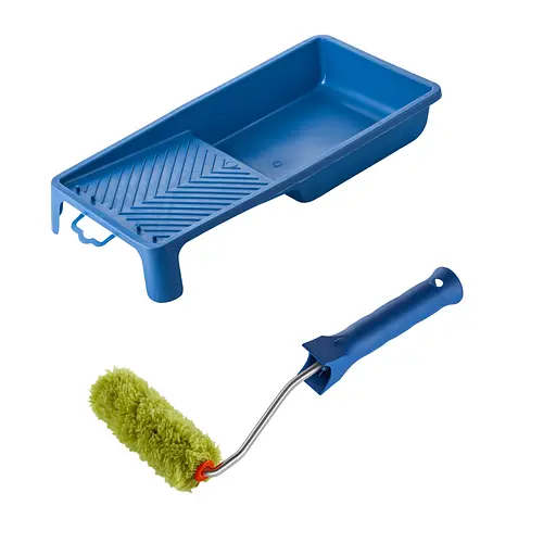 Валик "Синтекс" 100х15 мм с ручкой и ванночка Polax (770-195) - фото 1