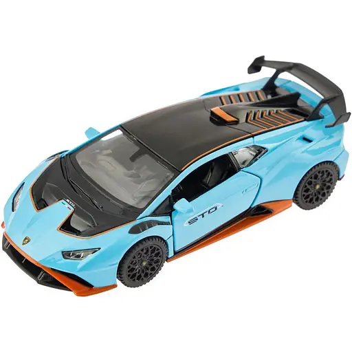 Машинка модель Lamborghini Huracan STO Rastar 64300 blue 1:32 - фото 1