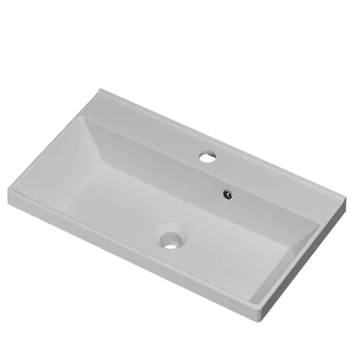 Раковина матовая врезная Amidicon Rubicon 60 600x350 из литого камня RUBICON_60_MAT, Белый матовый - фото 2