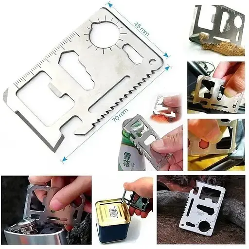 Набор для выживания в лесу Emak ST-10 из 10 инструментов в герметичном кейсе - фото 5