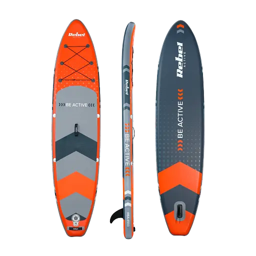 SUP дошка Rebel Active RBA-4501-OR 350 см з аксесуарами сапборд 170 кг 350 x 81 х 15 см Orange - фото 4