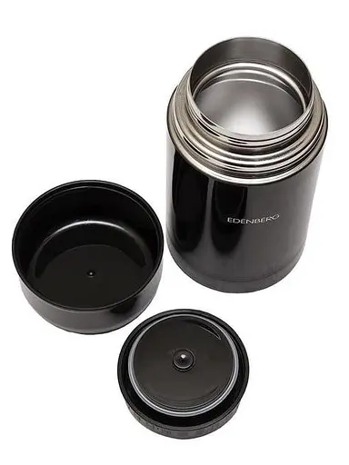 Компактний термос харчовий Edenberg EB-3509 на 800 мл Чорний - фото 2