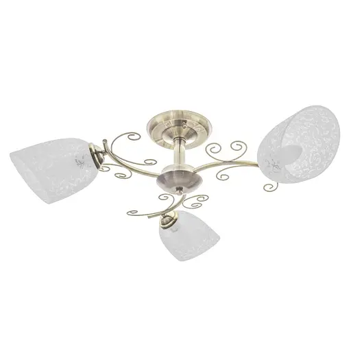 Люстра стельова Brille в спальню E27 60W BZ (LK-579C/3)