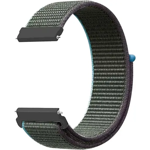 Ремешок DK CDK для Garmin Forerunner 255 / 255 Music 22mm Nylon Sport Loop (012416) (inverness green)