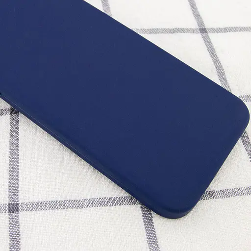 Чехол Silicone Case Square Full Camera Protective AA No Logo для Apple iPhone 7 plus/8 plus 5.5 Темно-синий/Midnight blue - фото 2