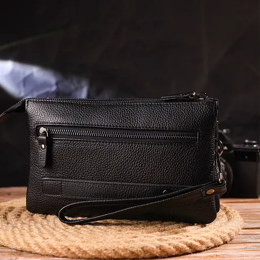 Клатч кожаный мужской Canpellini 22,5х14х4 см sum0022436 - фото 8