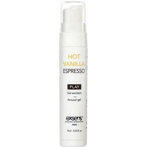 Стимулирующий гель Exsens Kissable Hot Vanilla Espresso 15 мл можно для поцелуев, охлаждающий