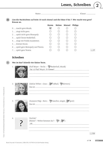 Beste Freunde A1. Testtrainer mit Audios online - фото 10