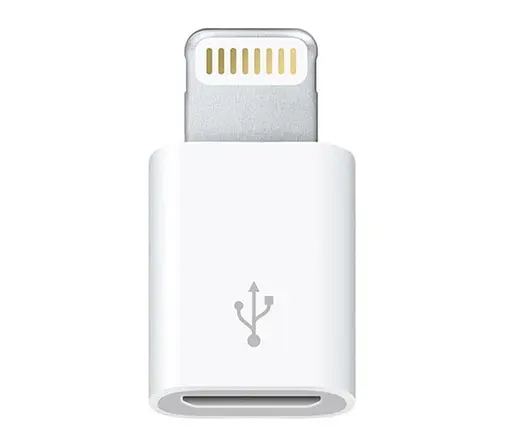 Адаптер microUSB мама - Lightning папа переходник