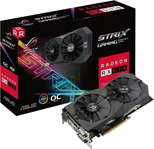 Відеокарта AMD Radeon RX 570 4GB Asus ROG Strix Gaming (ROG-STRIX-RX570-4G-GAMING) Б/В