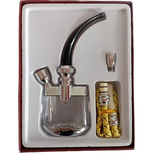 Похідний міні Кальян Hengda HD-802 №158-808 Silver (12245) - фото 3