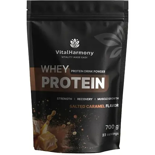 Сироватковий протеїн VitalHarmony Whey Protein, 700 грам - Солона карамель