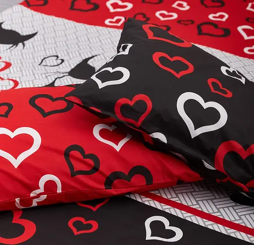 Набір наволочок Moon&Star Бязь Gold Люкс Love Cats 40х40 см 2 шт - фото 4