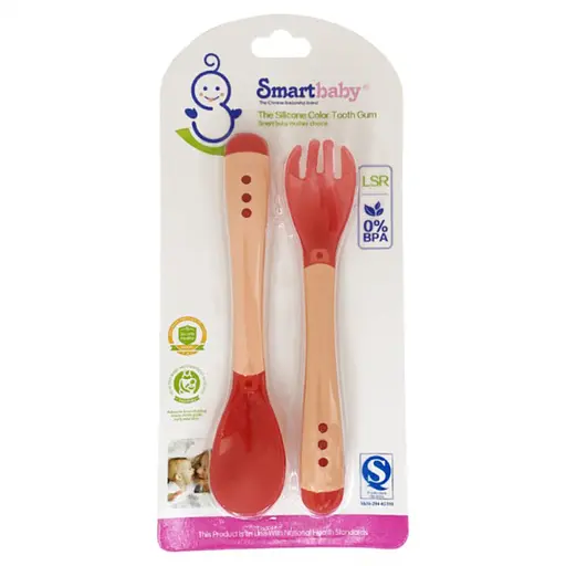 Детский набор Ложка+вилка "Хамелеон" MGZ-0104(Orange) оранжевый - фото 2