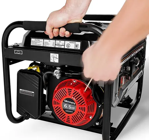 Генератор Синхронний GRAPHITE 40кг 2200 Вт / 2000 Вт / Бензин (58G904) - фото 3