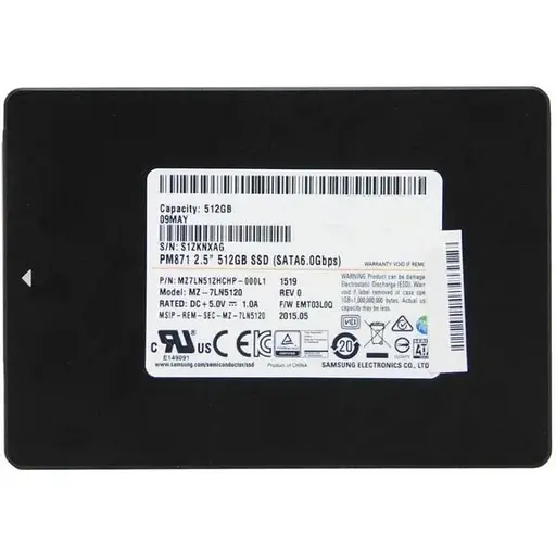 Накопичувач SSD 2.5 Samsung 512GB PM871 MZ7LN512HCHP-000L1 Б/В - фото 1
