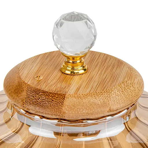 Заварник Elisey из жаропрочного стекла Пуэр с бамбуковой крышкой 1000 мл - фото 5