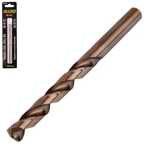 Свердло по металу Alloid Building Tools кобальтове 10 мм Р6М5К5 (DB-35100) - фото 2