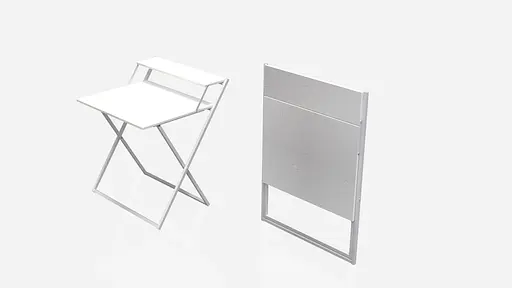 Стіл трансформер Компакт 4 750x790x720 Білий метал ДСП Біле 16 мм FRD-104697 - фото 3