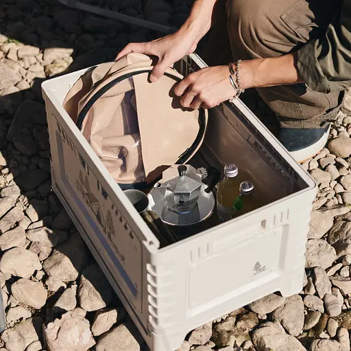 Складне відро для води Naturehike CNK2350CF010 ЕВА (20 л) Бежевий - фото 9