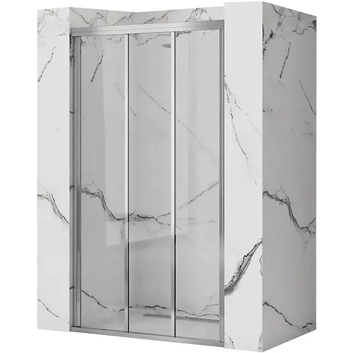 Душевые двери Rea Alex 100 REA-K0546, прозрачный, хром - фото 1