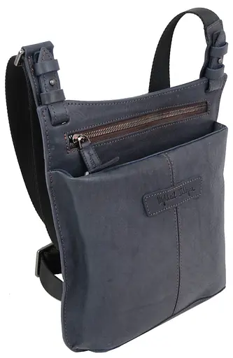 Мужская кожаная сумка Mykhail Ikhtyar 24х26х3 см sum0023017 - фото 2