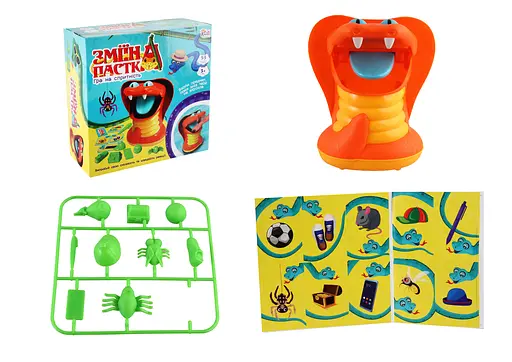 Гра Зміїна пастка 4Fun Game Club, ігрова платформа, 10 карток, 10 предметів