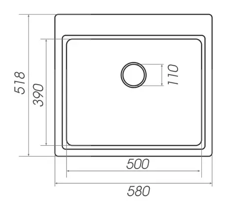 Кухонна мийка Platinum 5852 VESTA (SP000025117) - фото 5