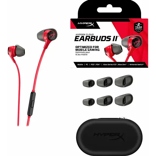Наушники HyperX Cloud Earbuds II Red (705L8AA) - фото 6