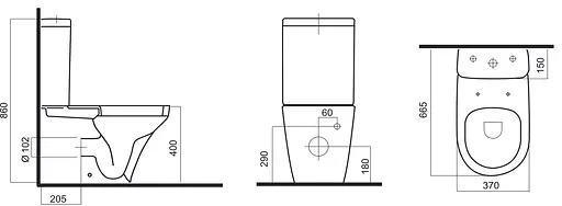 Унитаз-компакт AM.PM INSPIRE (C508607WH) - фото 9