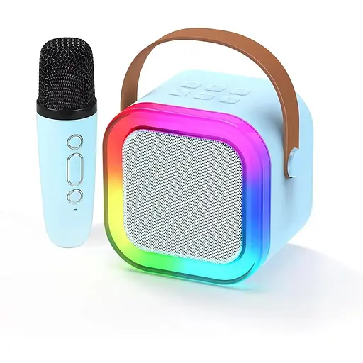 Караоке-машина для дітей та дорослих з 1 бездротовим мікрофоном, портативний Bluetooth-динамік з ефектами