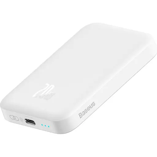 Зовнішній акумулятор Baseus Magnetic Bracket Mini 6000mAh 20W White (P10059002223-00/P10059003222-00) [102129] - фото 4