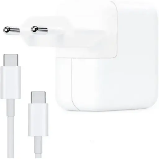Сетевое зарядное устройство Apple USB-C Type-C на Type-C 61W белый - фото 1