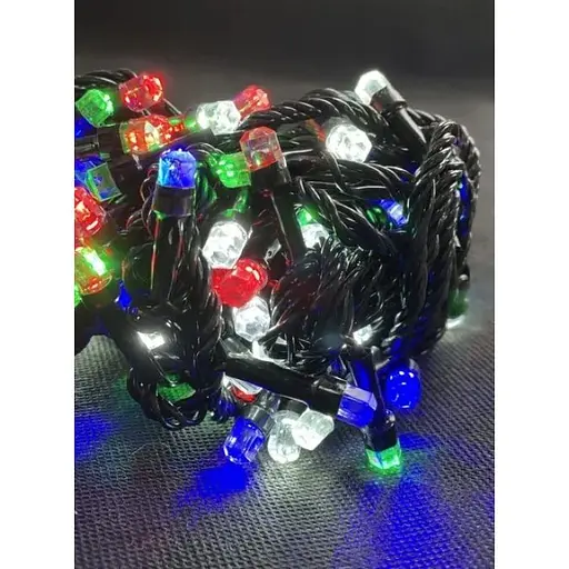 Новорічна гірлянда Рубін 6 м 100 кольорових лампочок - фото 1