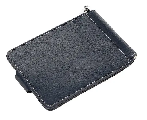 Добротный кожаный зажим для денег Shvigel 11х8 см acs0032269 - фото 3